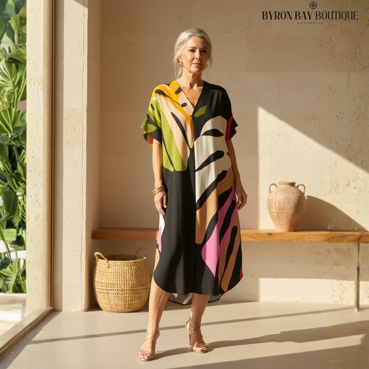 Rianna - Abstract Print Dress