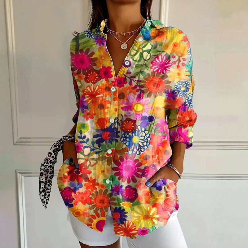 Casual Outing Refined Blouse - Flowy