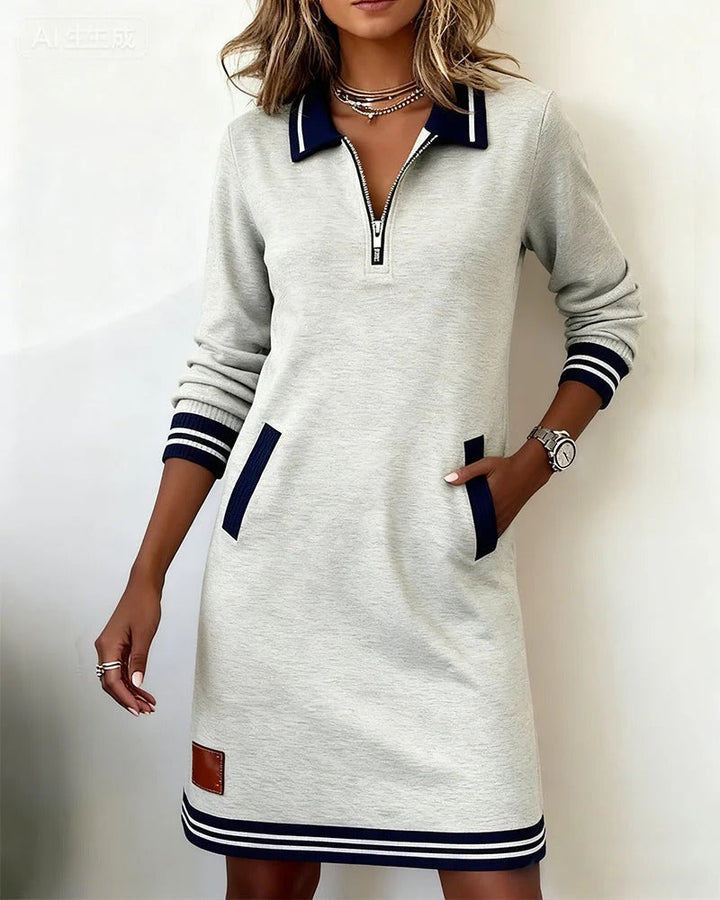 Sophie | Chic Long Sleeve Cotton Dress